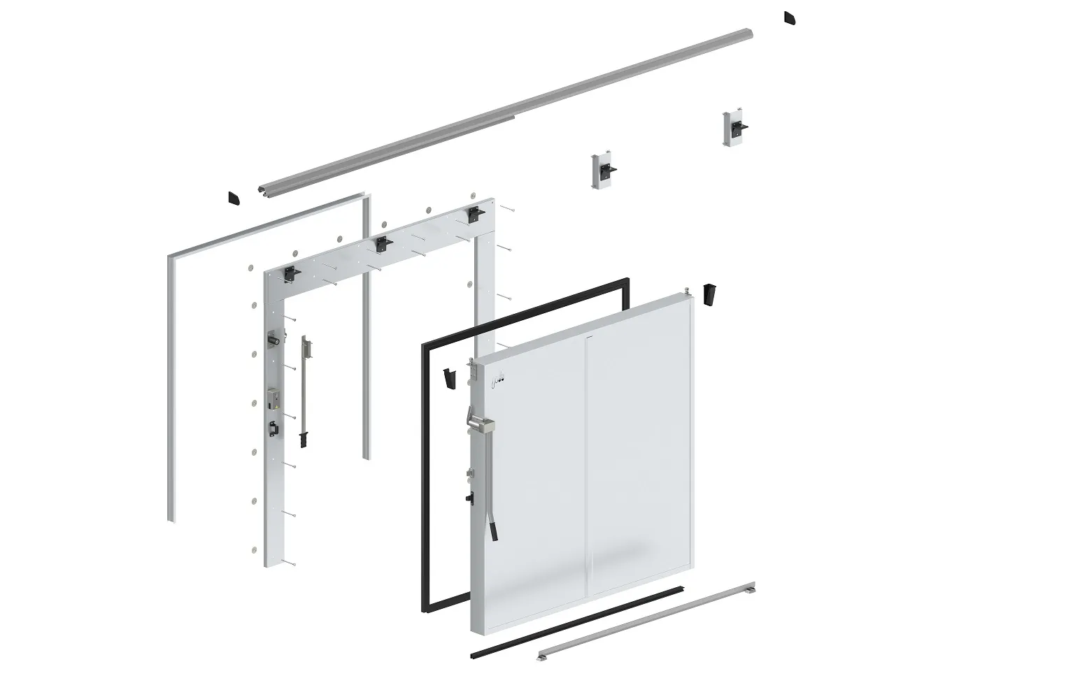 Противопожарные откатные ворота ОВ П