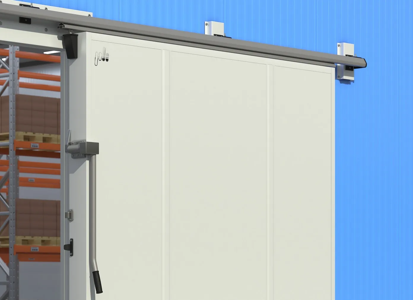 Противопожарные откатные ворота ОВ П