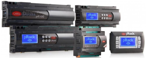 PRK1R1X3B0(D0) Контроллер pRack-100 для холодильных централей с дисплеем и со встроенным серийным интерфейсом RS485, дисплеем pGD1, комплект разъемов, русифицирован