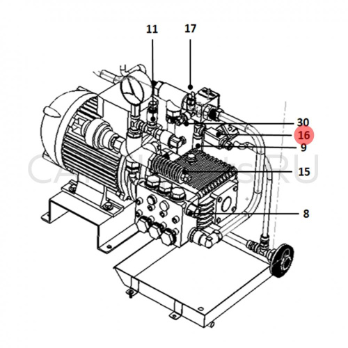 UAKCV0DR00 Сливной электромагнитный клапан CAREL для водопровода внутри шкафа