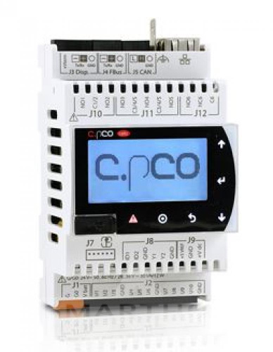 P+P000UE1DEF0R Контроллер для холодильных централей c.PCO Rack, версия "ENHANCED", с твердотельным реле, RS485, USB, EXV, FB, BMS, SSR, монтаж "в панель", с дисплеем