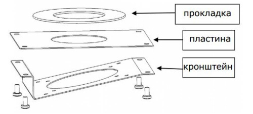 DP00VM4000 Комплект кронштейна 40 мм для вертикального монтажа парораспределителей DP***D40** CAREL