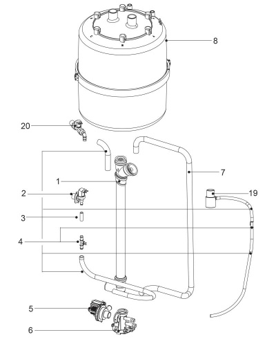 UEKDC00000 Сливной контур CAREL