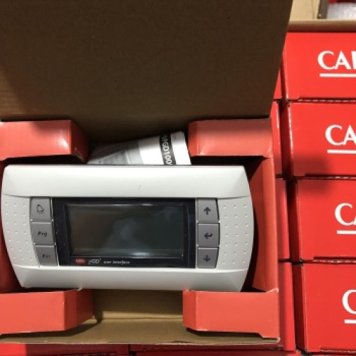 PGD100FR11 Лицевая панель CAREL PGD1, темно-серый корпус, серебряное стекло