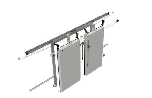 Откатные двустворчатые двери (ОДД)