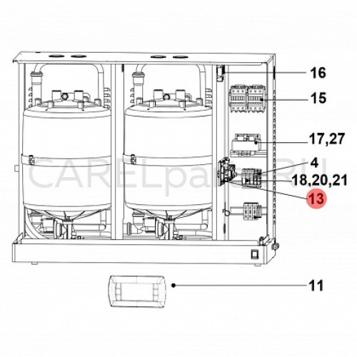 UEX90L0010 Блок управления CAREL (См Аналоги. Программируется по запросу из арт. UEX0B00010)